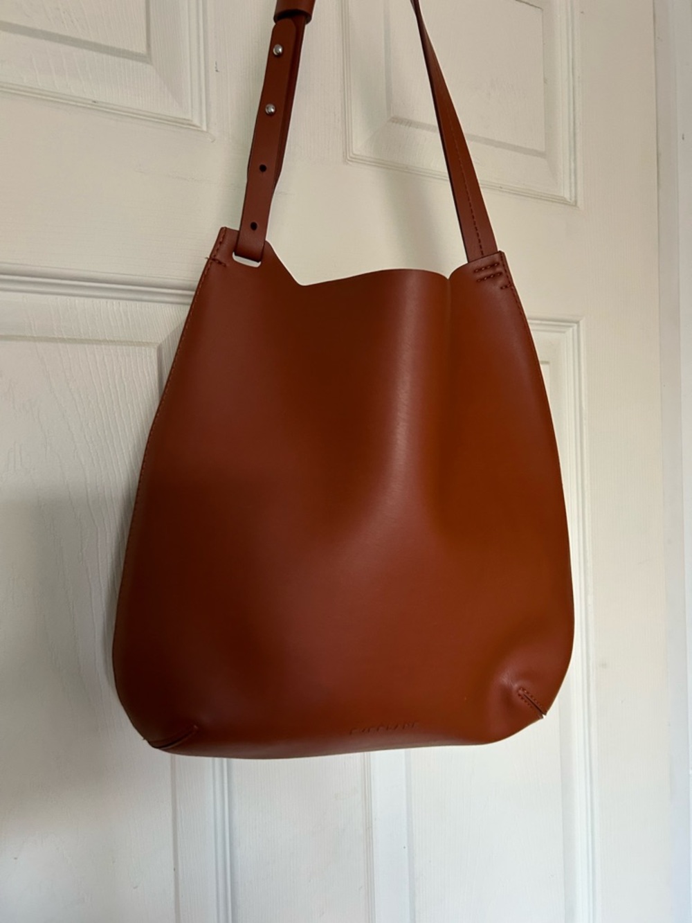 NWOT Everlane Cactus Leather Hobo Shoulder Bag in Honey Cruelty-Free Vegan - Picture 3 of 11